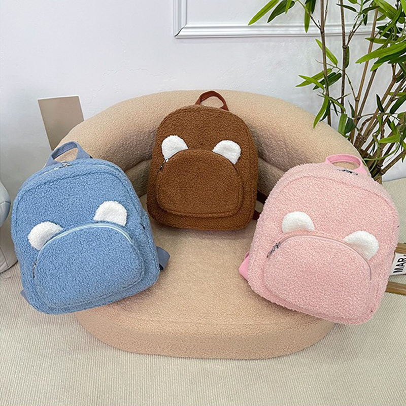 Custom Plush Bear Ear Backpack